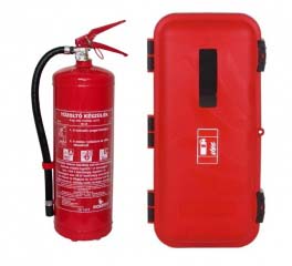 Tűzoltó készülékek és tartók