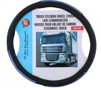 KORMÁNYVÉDŐ 44-46CM FEKETE/KÉK