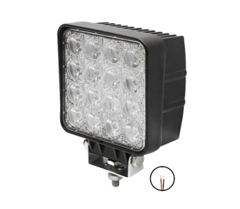 MUNKALÁMPA LEDES SZÖGLETES 48W 12/24V 16LED TERÍTŐ