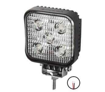 MUNKALÁMPA LEDES SZÖGLETES 15W 12/24V 5 LEDES