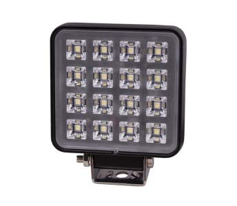 MUNKALÁMPA LEDES SZÖGLETES 16W 12/24V 16 LED KAPCS