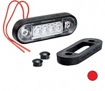 SZÉLESSÉGJELZŐ VEZETÉKES LEDES PIROS 4 LED 12/24V