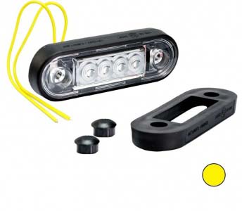 SZÉLESSÉGJELZŐ VEZETÉKES LEDES SÁRGA 4 LED 12/24V