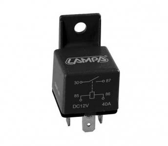 RELÉ 12V 4 LÁBAS 40A UNIVERZÁLIS