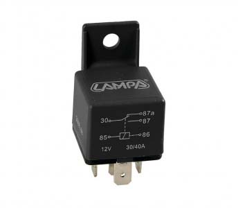 RELÉ 12V 5 LÁBAS 40/30A  UNIVERZÁLIS