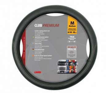 KORMÁNYVÉDŐ 44-46CM FEKETE CLUB M