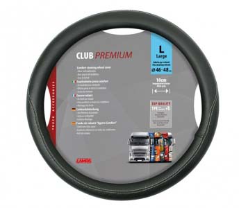 KORMÁNYVÉDŐ 46-48CM FEKETE CLUB L