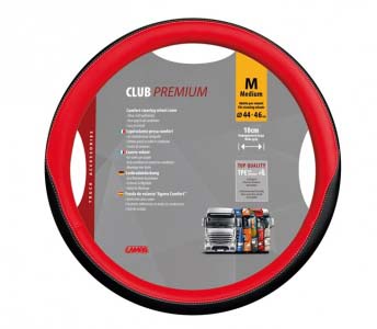 KORMÁNYVÉDŐ 44-46CM PIROS CLUB M