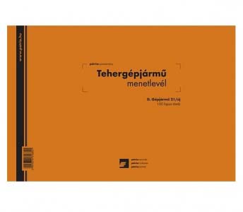 MENETLEVÉL NYOMTATVÁNY DG21 A4-ES 100 LAPOS