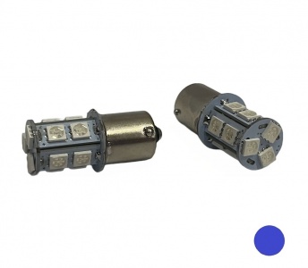 IZZÓ 24V LED 21W KÉK BA15S (2DB) SMD