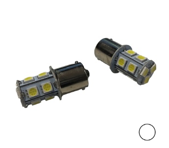 IZZÓ 24V LED 21W FEHÉR BA15S (2DB) SMD